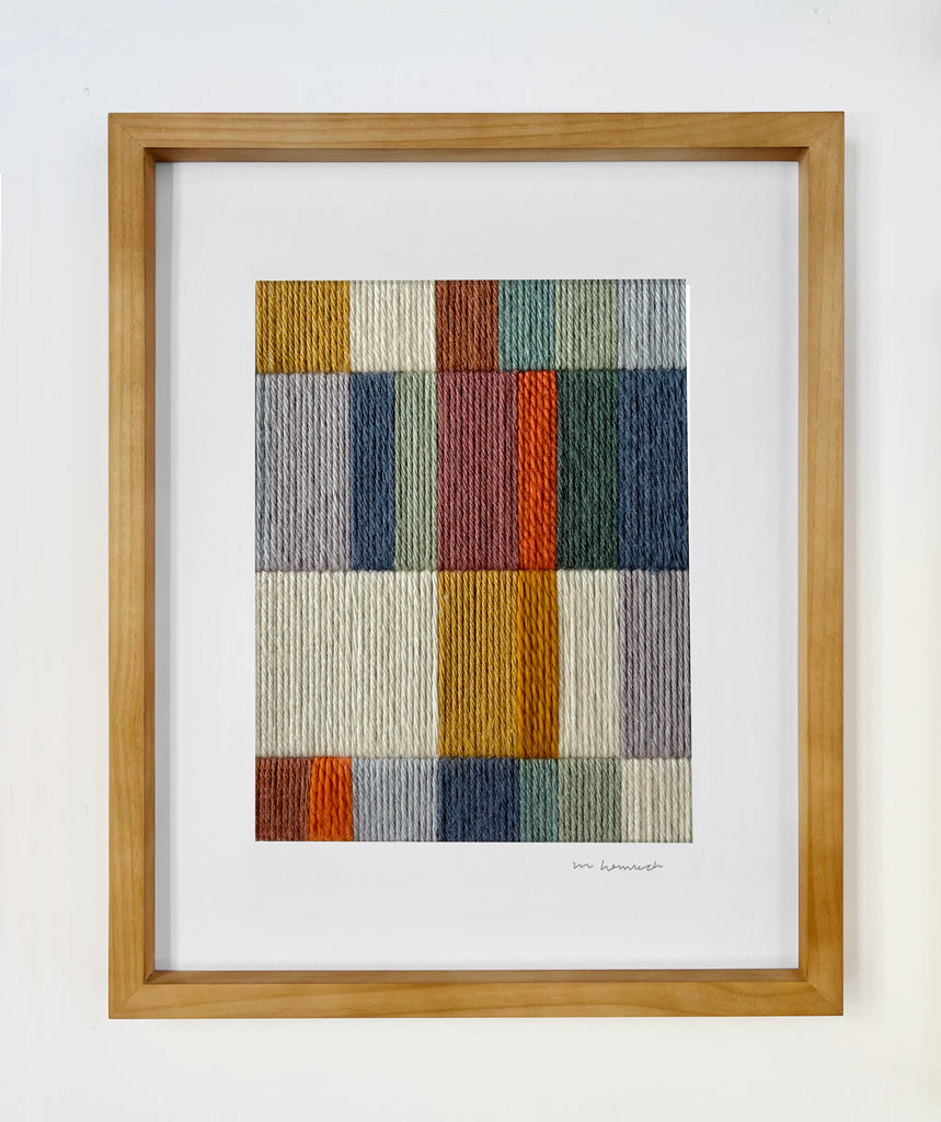 Textile Embroidery Art n.56 - Framed - Original Artwork