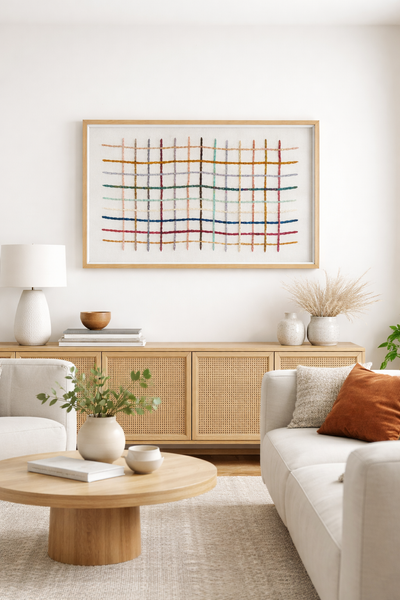 Grid Textile Art