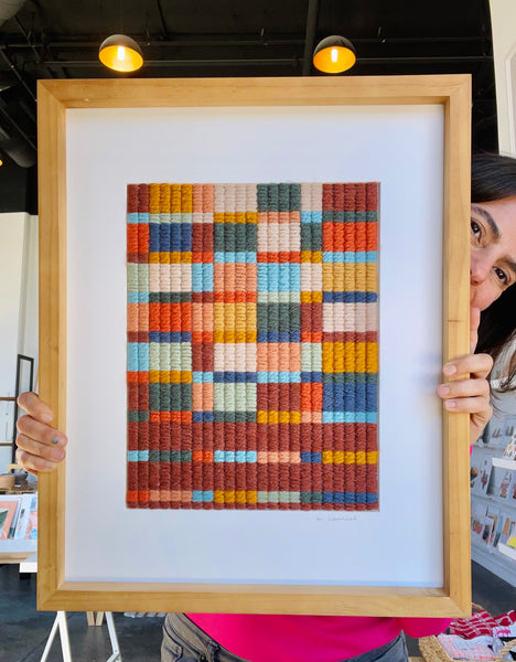 Grid Embroidery Artwork