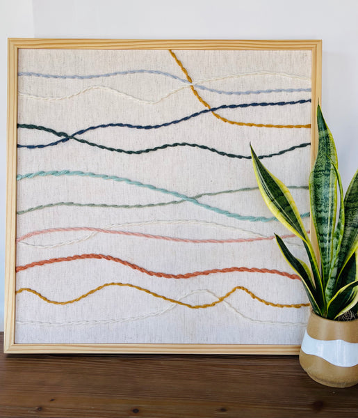 Waves Textile Art