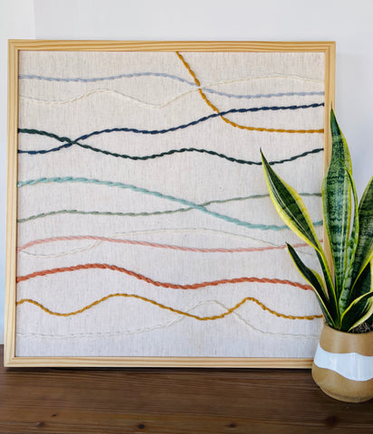 Waves Textile Art