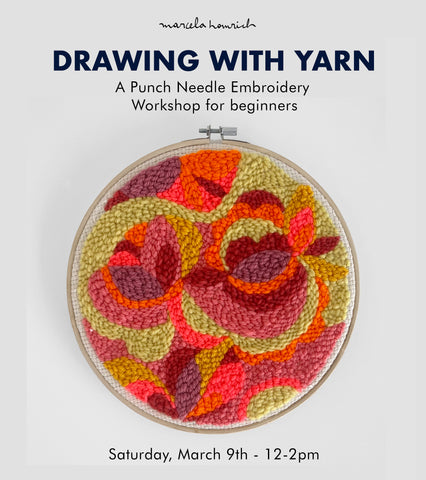 03/09/2024 - Drawing With Yarn - A Punch Needle Embroidery Workshop