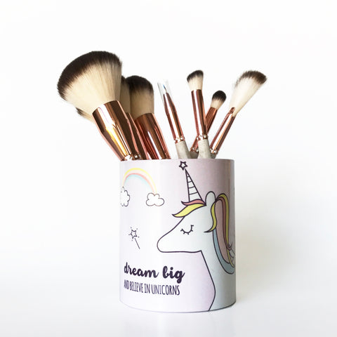 Dream Big Unicorn  Makeup Storage / Pencil Cup / Pencil Holder /