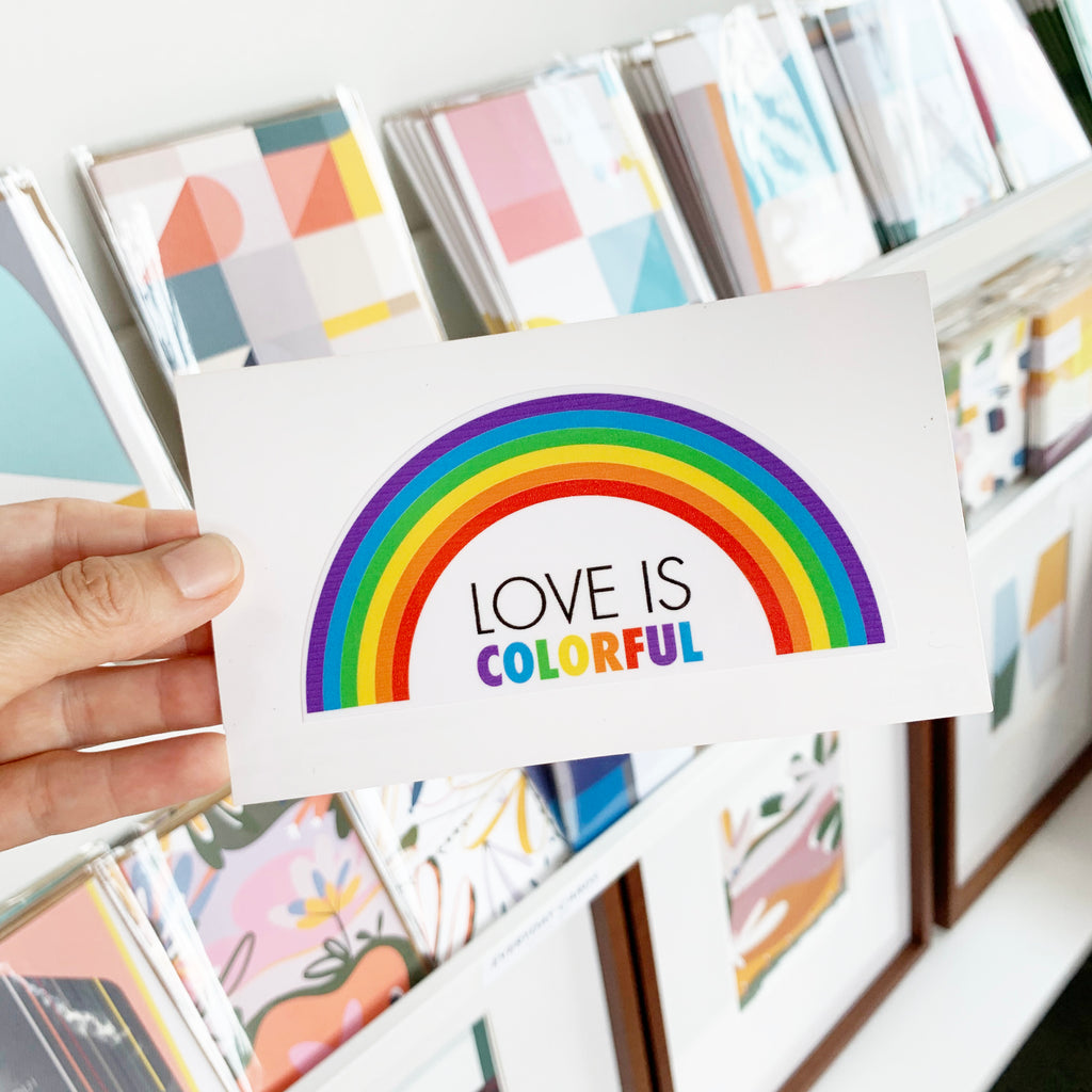Love is Colorful Sticker