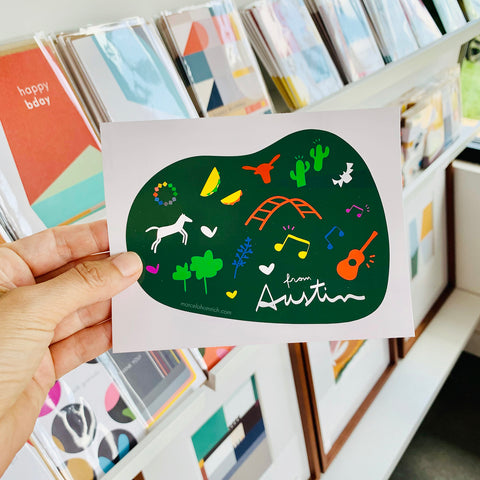 Love From Austin Sticker