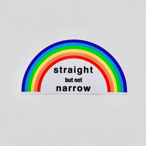 Straight But Not Narrow Sticker